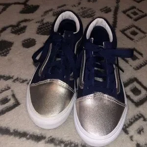 Vans Shoes Kids Navy And Rose Gold Platform Vans New Poshmark